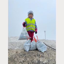 Ausbeute beim Kampf gegen Littering | © Arosa Tourismus